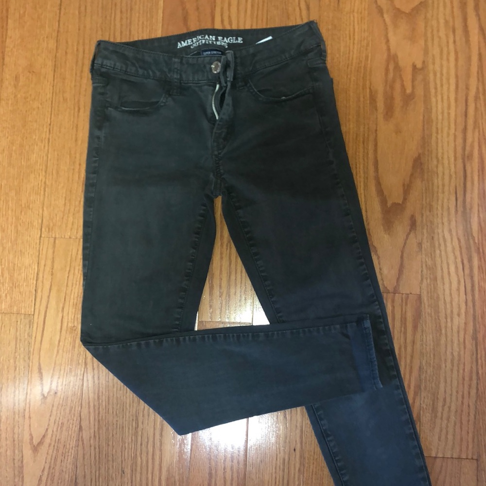 A&E Dark Green jeggings SIZE:4